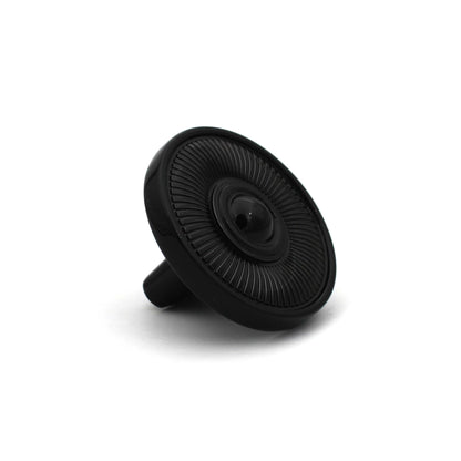 Vintage Wheel Black Cabinet Knob | Antique Bronze Petal Drawer Pull for Furniture, Dressers & Cupboards