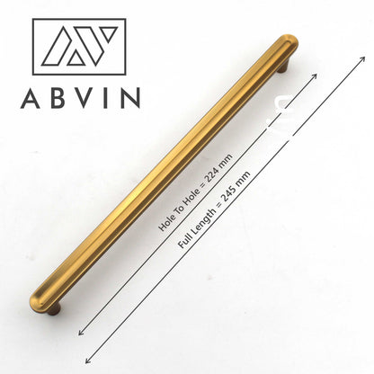 PVD Matt Gold Round Cabinet Hardware, Furniture Pulls for Doors, Cabinets, Cupboards & Drawers -1 Piece