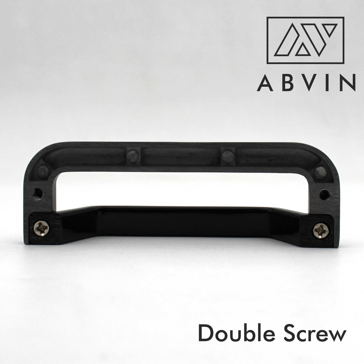 ABVIN Linning Dual Black Modern Cup Pulls Cabinet Handles for Hardware Cabinets, Cupboards and Drawers - 1 pcs