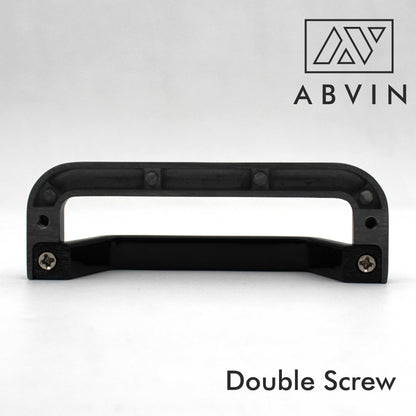 ABVIN Linning Dual Black Modern Cup Pulls Cabinet Handles for Hardware Cabinets, Cupboards and Drawers - 1 pcs