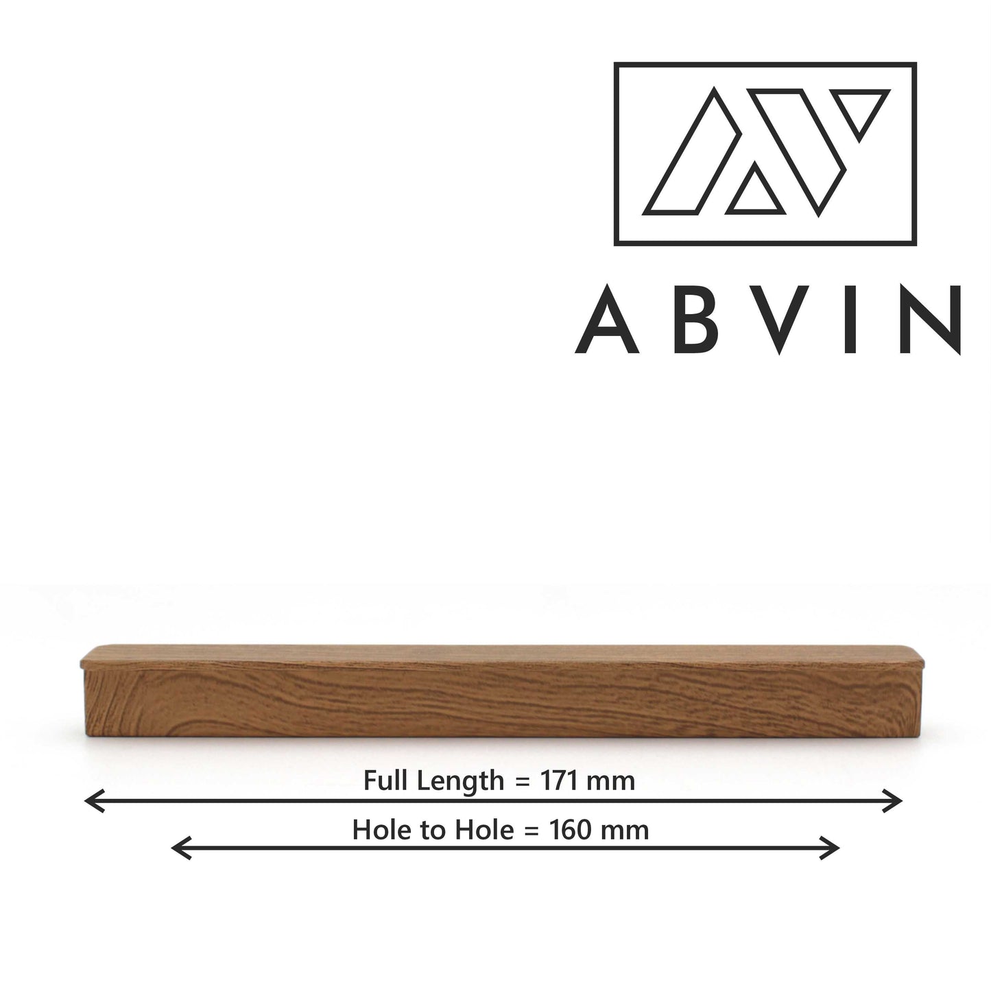 Light Wood Cabinet Handles | Modern Drawer Pulls for Dresser, Kitchen, Furniture – Single Piece