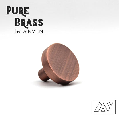 Premium Copper Thin Solid Brass Bar Handles, Modern Gold Cabinet Hardware Furniture Pulls for Doors, Cabinets, Cupboards & Drawers -1 Piece