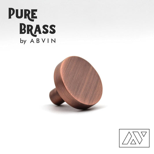 Premium Copper Thin Solid Brass Bar Handles, Modern Gold Cabinet Hardware Furniture Pulls for Doors, Cabinets, Cupboards & Drawers -1 Piece