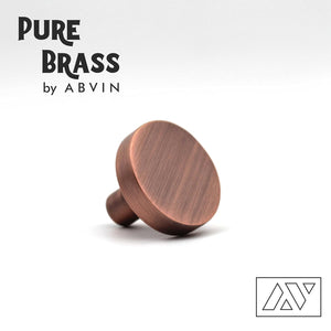 Premium Copper Thin Solid Brass Bar Handles, Modern Gold Cabinet Hardware Furniture Pulls for Doors, Cabinets, Cupboards & Drawers -1 Piece