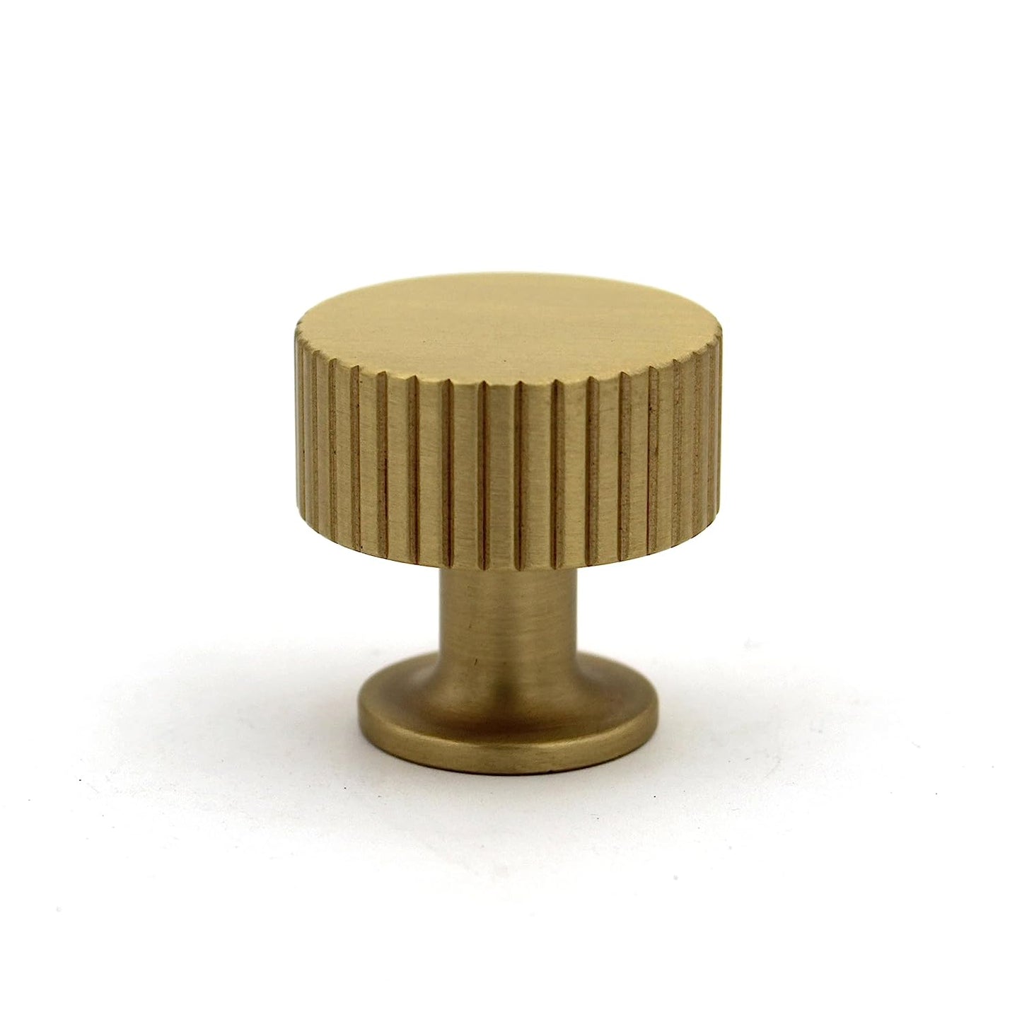 ABVIN Premium Knurled Satin Brass Handles, Modern Hardware, Furniture Pulls for Doors Cabinets Cupboards Drawers (1 pcs)