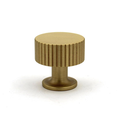 ABVIN Premium Knurled Satin Brass Handles, Modern Hardware, Furniture Pulls for Doors Cabinets Cupboards Drawers (1 pcs)