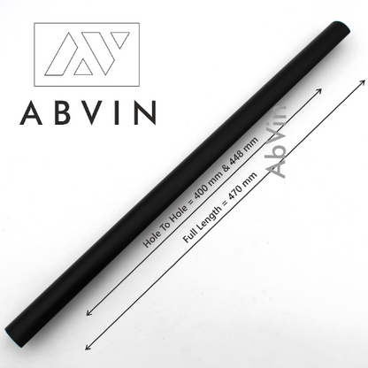 Round Matt Black Bar Handles, Modern Cabinet Hardware, Furniture Pulls for Doors, Cabinets, Cupboards & Drawers Profile Type - Matt Black ( 1 pcs )