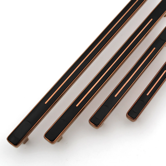 Copper Black Handles, Modern Cabinet Hardware, Furniture Pulls for Doors, Cabinets, Cupboards & Drawers ( 1 pcs )