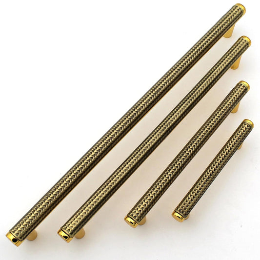 ABVIN Premium Antique Gold Bar Handles, Modern Gold Cabinet Hardware, Furniture Pulls for Doors, Cabinets, Cupboards & Drawers - 1 Piece…