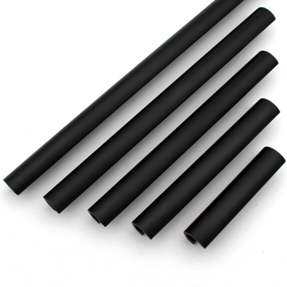 Round Matt Black Bar Handles, Modern Cabinet Hardware, Furniture Pulls for Doors, Cabinets, Cupboards & Drawers Profile Type - Matt Black ( 1 pcs )