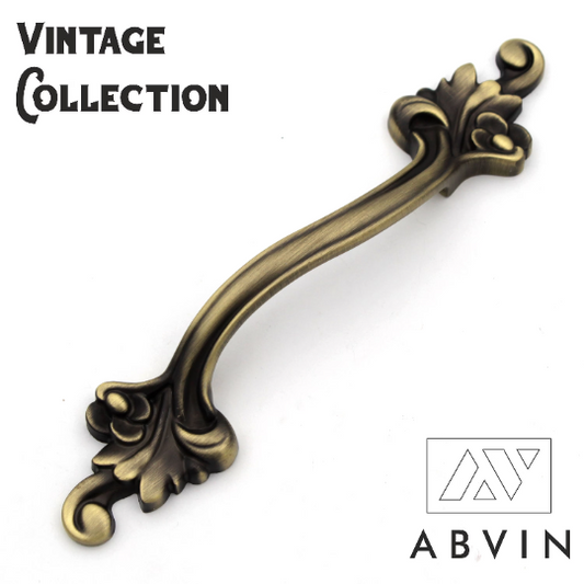 ABVIN Flower Vintage Bar Handles Cabinet Hardware, Furniture Pulls for Doors, Cabinets, Cupboards & Drawer