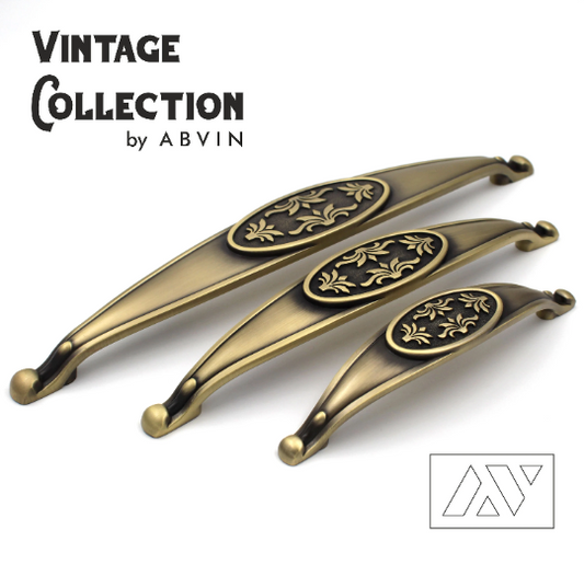 ABVIN Petal Vintage Bar Handles Cabinet Hardware, Furniture Pulls for Doors, Cabinets, Cupboards & Drawer