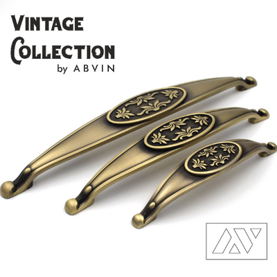 ABVIN Petal Vintage Bar Handles Cabinet Hardware, Furniture Pulls for Doors, Cabinets, Cupboards & Drawer