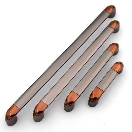 ABVIN Grey Gold Handles, Modern Cabinet Hardware, Furniture Pulls for Doors, Cabinets, Cupboards & Drawers ( 1 pcs )