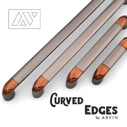 ABVIN Grey Gold Handles, Modern Cabinet Hardware, Furniture Pulls for Doors, Cabinets, Cupboards & Drawers ( 1 pcs )