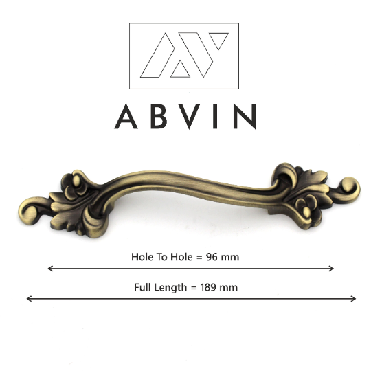 ABVIN Flower Vintage Bar Handles Cabinet Hardware, Furniture Pulls for Doors, Cabinets, Cupboards & Drawer