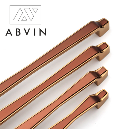 Copper Gold Handles, Modern Cabinet Hardware, Furniture Pulls for Doors, Cabinets, Cupboards & Drawers ( 1 pcs )