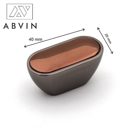 ABVIN Grey Gold Handles, Modern Cabinet Hardware, Furniture Pulls for Doors, Cabinets, Cupboards & Drawers ( 1 pcs )