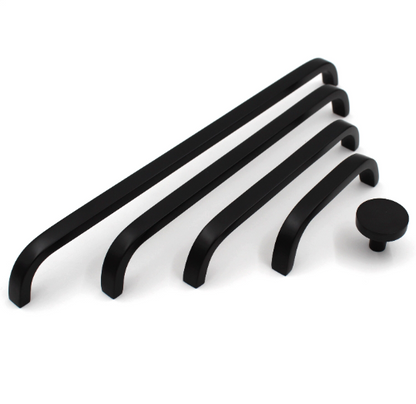 ABVIN Premium Black Thin Solid Brass Bar Handles, Matt Gold Cabinet Hardware, Furniture Pulls for Doors, Cabinets, Cupboards & Drawers -1 Piece