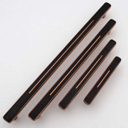 Copper Black Handles, Modern Cabinet Hardware, Furniture Pulls for Doors, Cabinets, Cupboards & Drawers ( 1 pcs )