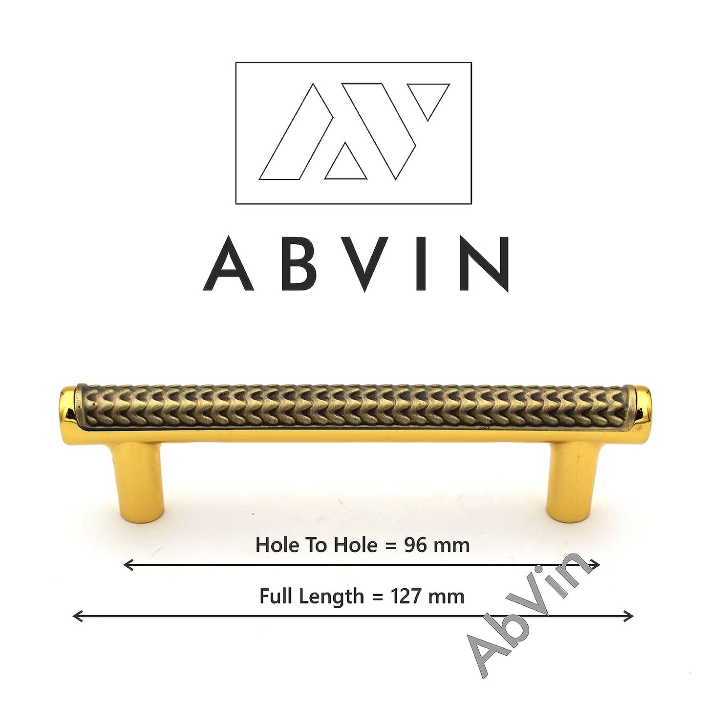 ABVIN Premium Antique Gold Bar Handles, Modern Gold Cabinet Hardware, Furniture Pulls for Doors, Cabinets, Cupboards & Drawers - 1 Piece…