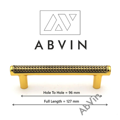 ABVIN Premium Antique Gold Bar Handles, Modern Gold Cabinet Hardware, Furniture Pulls for Doors, Cabinets, Cupboards & Drawers - 1 Piece…