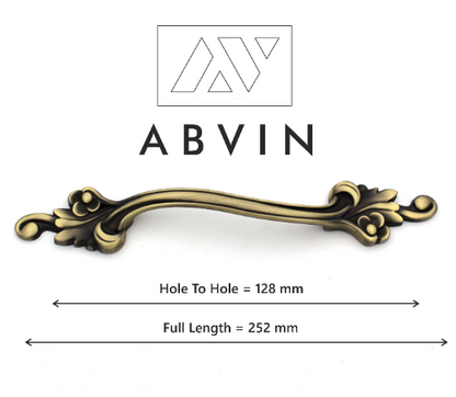 ABVIN Flower Vintage Bar Handles Cabinet Hardware, Furniture Pulls for Doors, Cabinets, Cupboards & Drawer