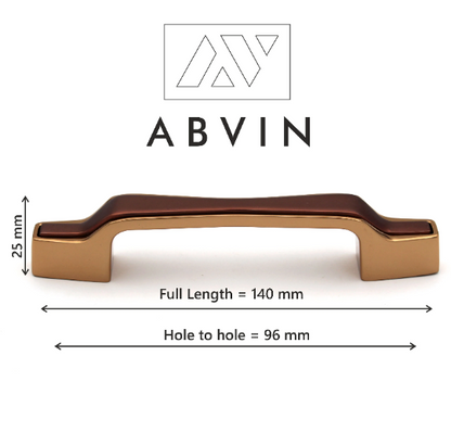 Copper Gold Handles, Modern Cabinet Hardware, Furniture Pulls for Doors, Cabinets, Cupboards & Drawers ( 1 pcs )