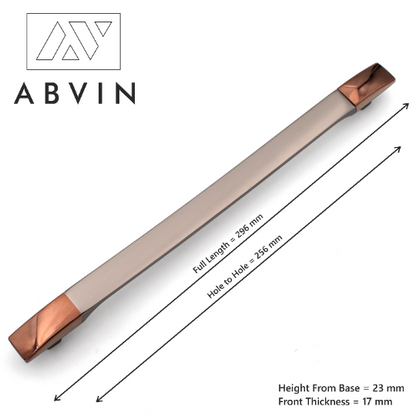 ABVIN Grey Gold Handles, Modern Cabinet Hardware, Furniture Pulls for Doors, Cabinets, Cupboards & Drawers ( 1 pcs )
