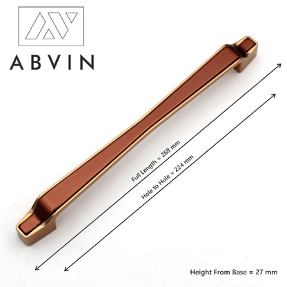 Copper Gold Handles, Modern Cabinet Hardware, Furniture Pulls for Doors, Cabinets, Cupboards & Drawers ( 1 pcs )