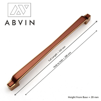 Copper Gold Handles, Modern Cabinet Hardware, Furniture Pulls for Doors, Cabinets, Cupboards & Drawers ( 1 pcs )