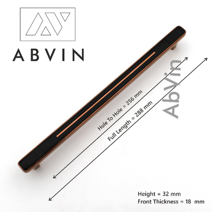 Copper Black Handles, Modern Cabinet Hardware, Furniture Pulls for Doors, Cabinets, Cupboards & Drawers ( 1 pcs )