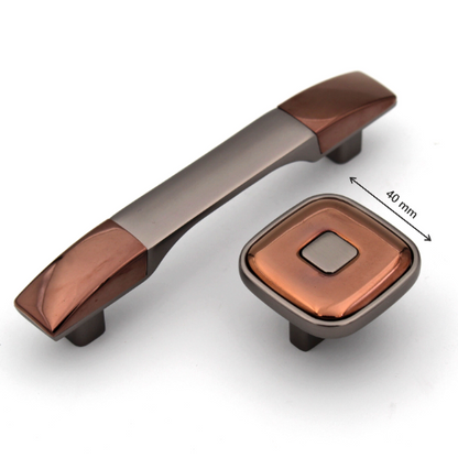 ABVIN Grey Gold Handles, Modern Cabinet Hardware, Furniture Pulls for Doors, Cabinets, Cupboards & Drawers ( 1 pcs )