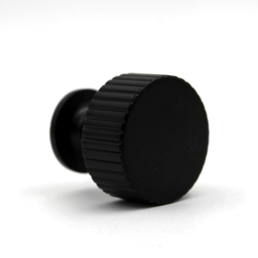 ABVIN Premium Knurled Black Brass Handles, Modern Hardware, Furniture Pulls for Doors Cabinets Cupboards Drawers (1 pcs)