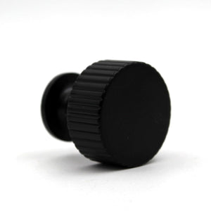 ABVIN Premium Knurled Black Brass Handles, Modern Hardware, Furniture Pulls for Doors Cabinets Cupboards Drawers (1 pcs)