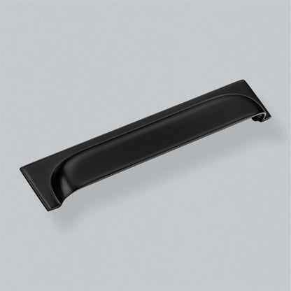 Matt Black Classical Cup Pulls Cabinet Handles for Hardware Cabinets, Cupboards and Drawers - 1 pcs