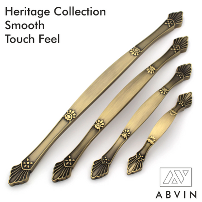 ABVIN Premium Heritage Bar Handles Cabinet Hardware, Furniture Pulls for Doors, Cabinets, Cupboards & Drawers