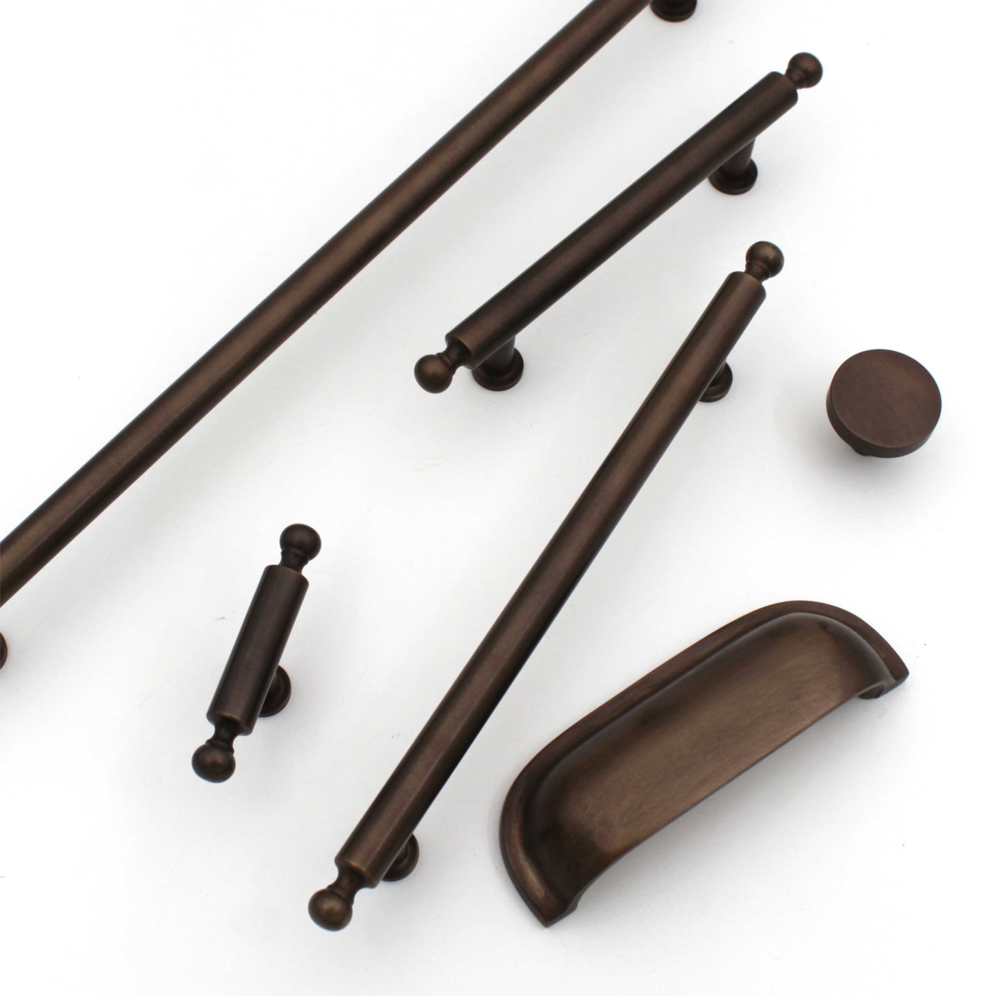 Premium Aged Brass Bar Handle – Solid Brass Cabinet Pull for Drawers & Cupboards