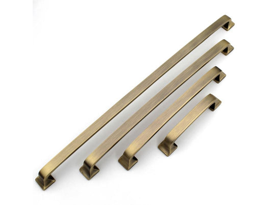ABVIN Luxury Vintage Solid Brass Cabinet Bar Pull Handles Matt Gold Furniture Hardware Drawers Kitchens Cupboard Door