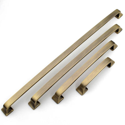ABVIN Luxury Vintage Solid Brass Cabinet Bar Pull Handles Matt Gold Furniture Hardware Drawers Kitchens Cupboard Door