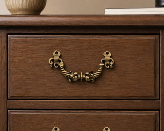 ABVIN Antique Two Fish Drop Pulls Vintage Antique Old Drawer Unique Cabinet Beautiful Drawer Knobs Decorative Dresser Drawer Pulls - Antique - 1 Pcs
