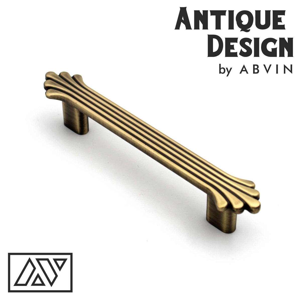 Antique Design Multi-Ridge Cabinet Handle – Vintage Antique Furniture Pull