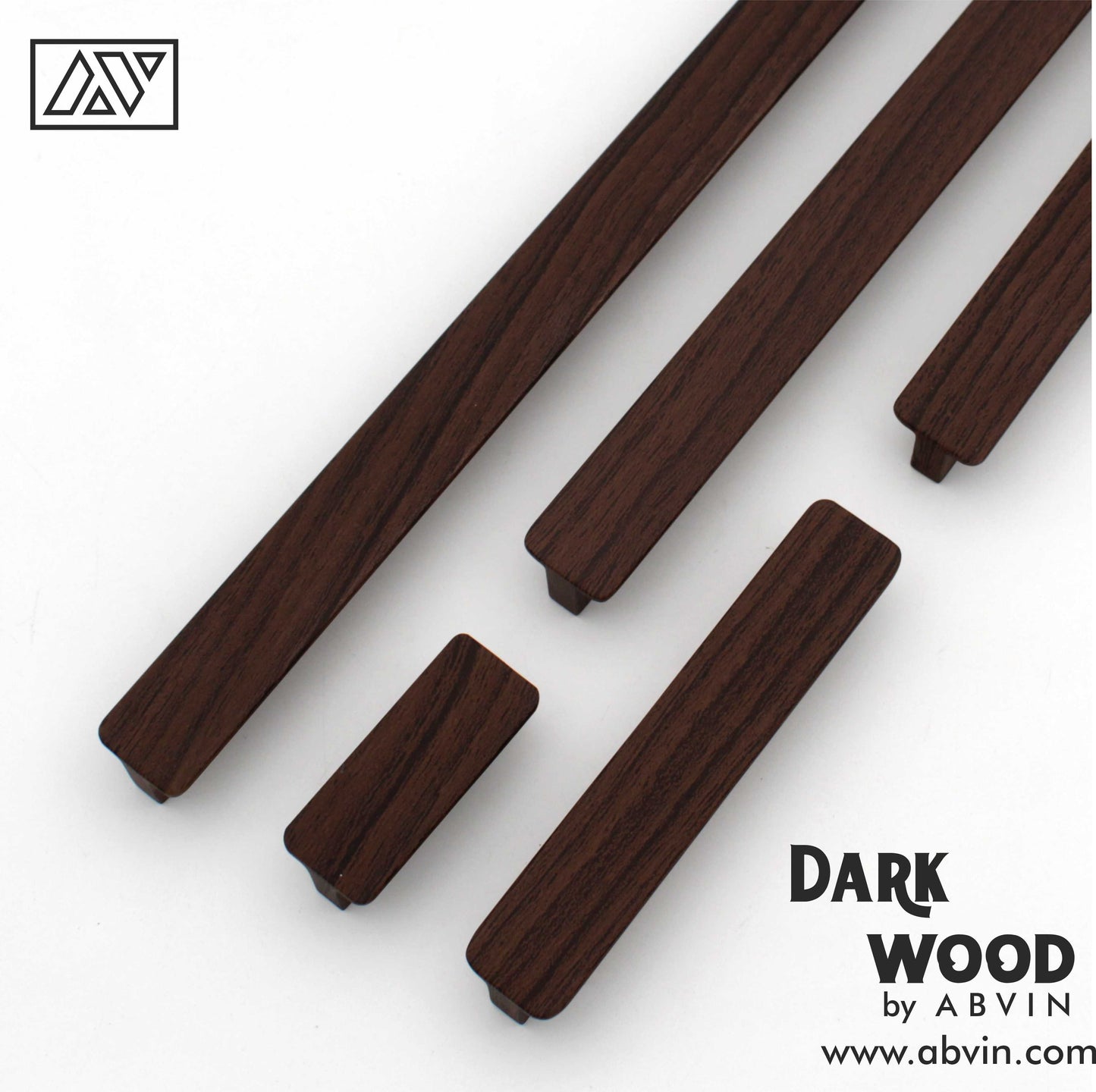 Modern Dark Wood Cabinet Handle – Drawer & Dresser Pull