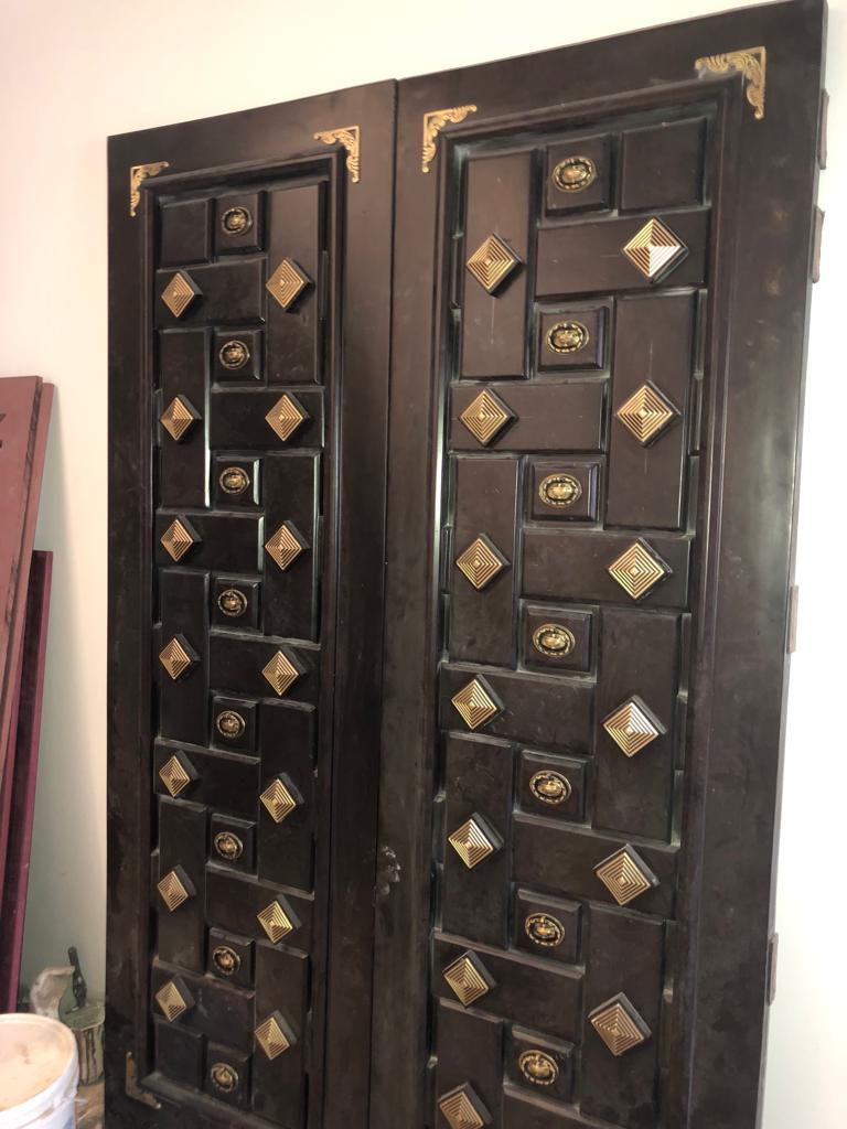 Square Brass Dome Main Door  – 100% Handmade Solid Brass