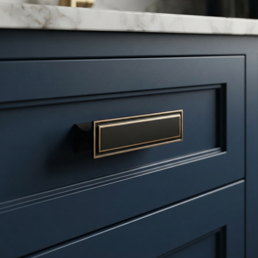Black Gold Finish Cabinet Pull Handle – Antique Finish | Modern Bar Handle for Kitchen, Drawer & Wardrobe (1 Pc)