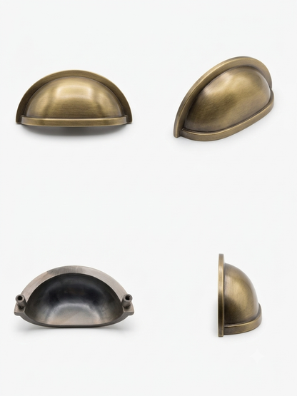 Antique Classical Cup Pulls Cabinet Handles for Hardware Cabinets, Cupboards and Drawers - 1 pcs