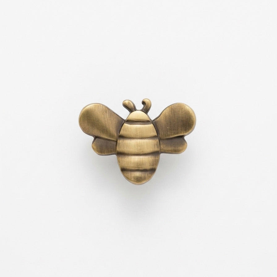 Antique Bee Cabinet Knob – Decorative Insect-Shaped Drawer Pull