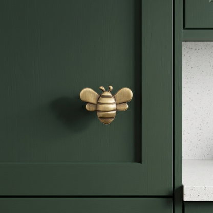 Antique Bee Cabinet Knob – Decorative Insect-Shaped Drawer Pull