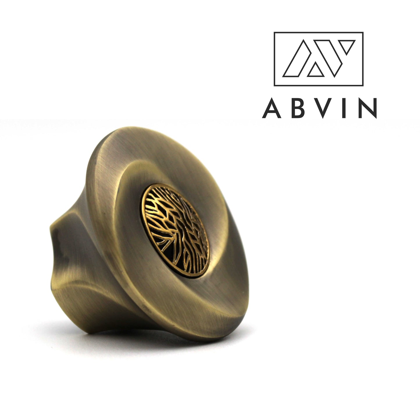 ABVIN Premium Round Antique Gold Knobs Handles, Furniture Pulls Cabinets Cupboards Drawers knob (1 pcs)