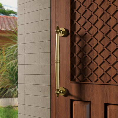 AVDH-07 Pure Brass Vintage Antique Door Handle for Main Door Handles, Pulls for Front Door - 1 pcs